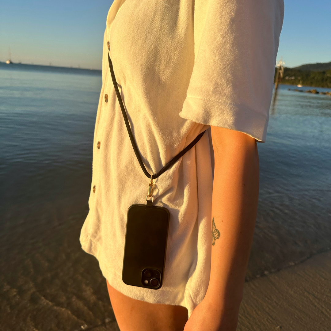 Black - Universal Crossbody Phone Strap
