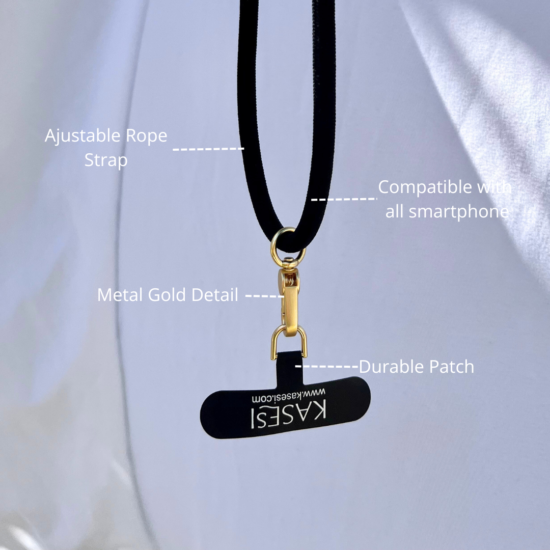 Black - Universal Crossbody Phone Strap